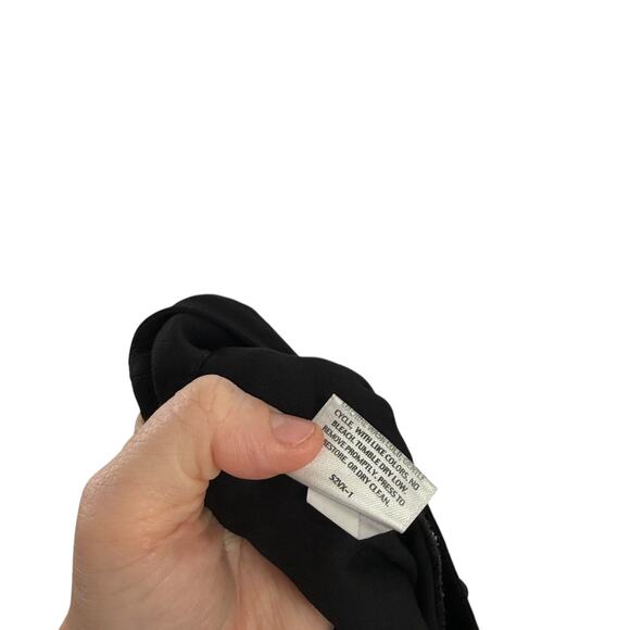 Eileen Fisher Black Linen Blend Cargo Pants Utility Lagenlook Y2K Womens 10 - Picture 7 of 7